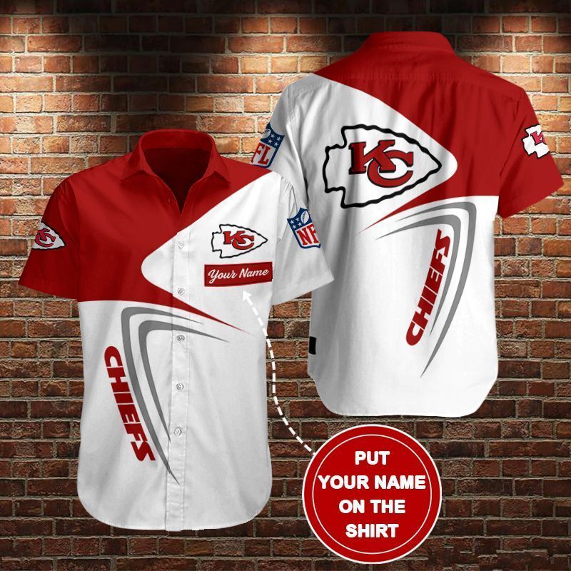 Kansas City Chiefs Personalized Custom Shirt Sizing Chart