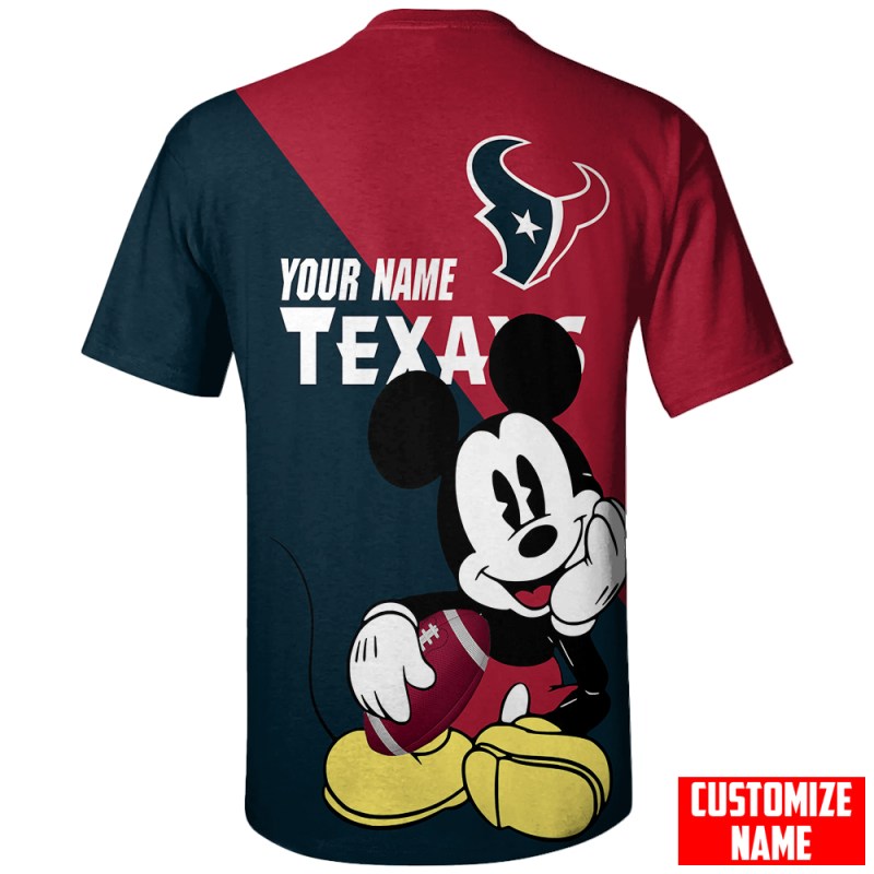 Houston Texans Personalized T-Shirt - Back View