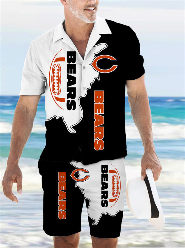 Chicago Bears Hawaiian Shirt and Shorts