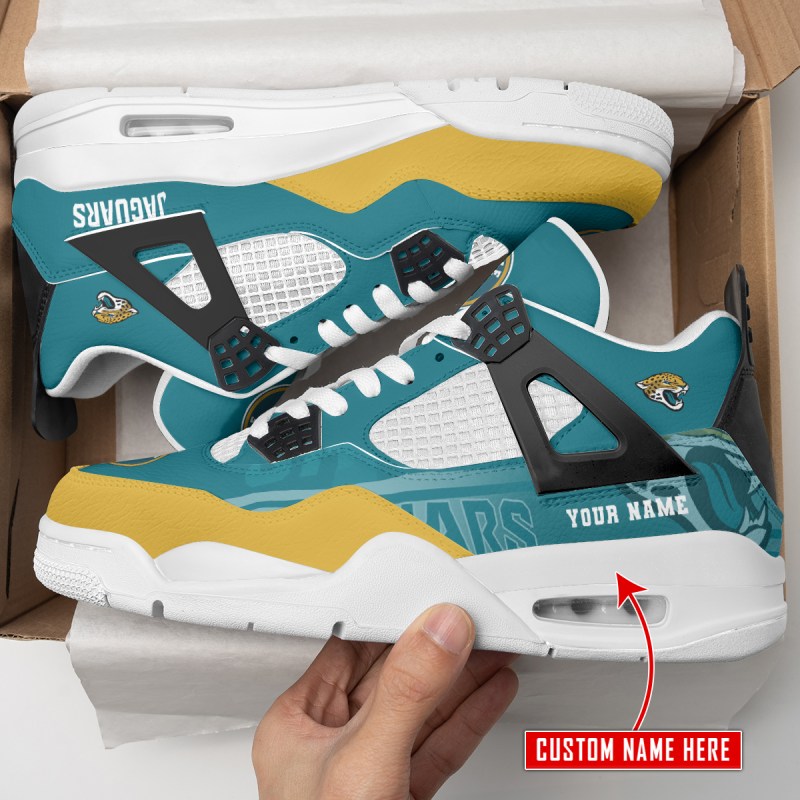 Jacksonville Jaguars Personalized AJ4 Sneaker