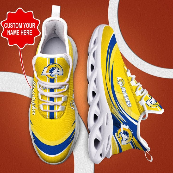 Los Angeles Rams Personalized Yezy Running Sneakers 5