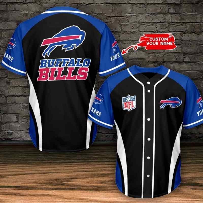 Buffalo Bills Personalized Baseball Jersey