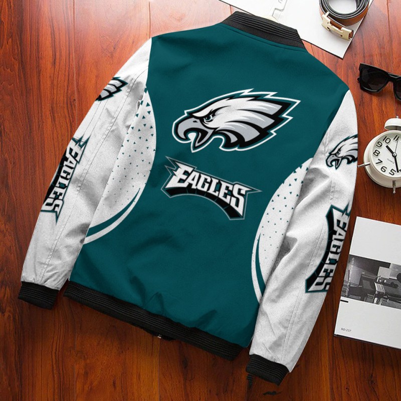 Philadelphia Eagles Bomber Jacket - Back View