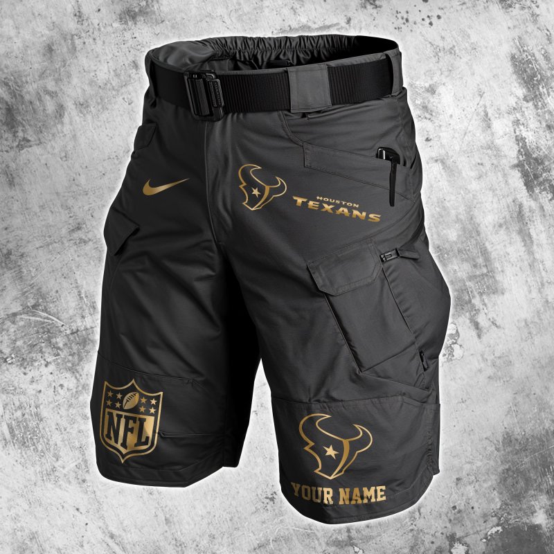 Houston Texans Front Pockets Men Shorts Black
