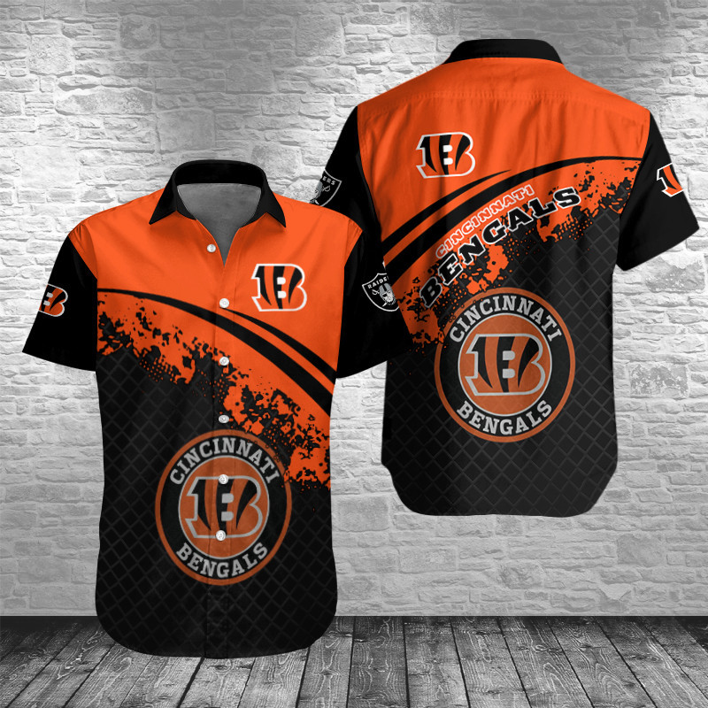 Cincinnati Bengals Button Shirts Size Chart