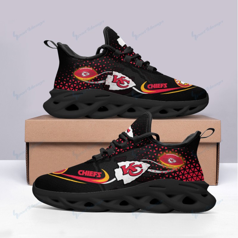 Kansas City Chiefs Yezy Running Sneakers Top View