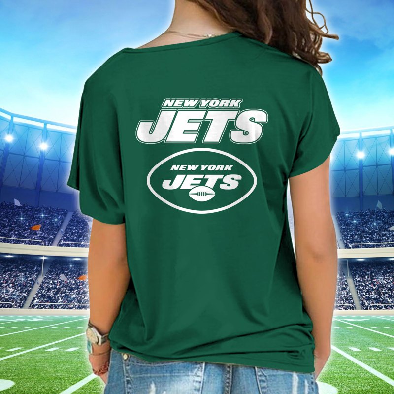 New York Jets One Shoulder Shirt Back