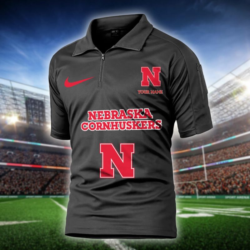 Nebraska Cornhuskers Army Polo Shirt Black