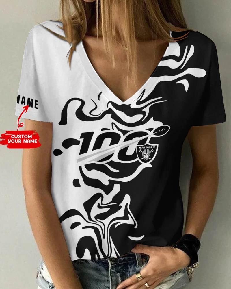 Las Vegas Raiders V-neck T-shirt