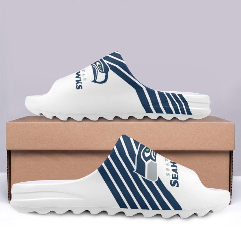 Seattle Seahawks Yeezy Slippers - Image 3