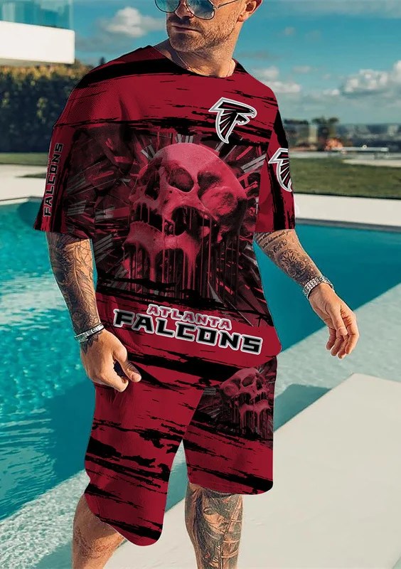 Atlanta Falcons T-shirt and Shorts AZTS228 1 Atlanta Falcons T-shirt and Shorts AZTS228
