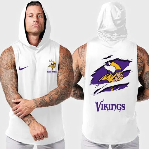 Minnesota Vikings Men's Workout Hooded Tank Top