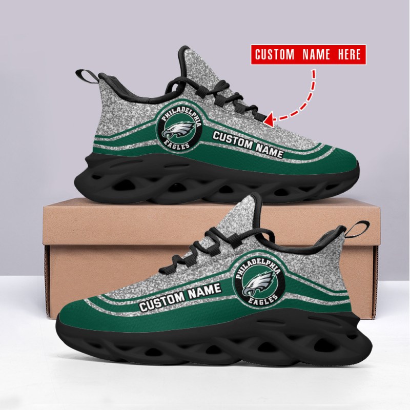 Philadelphia Eagles Personalized Yezy Running Sneakers 1