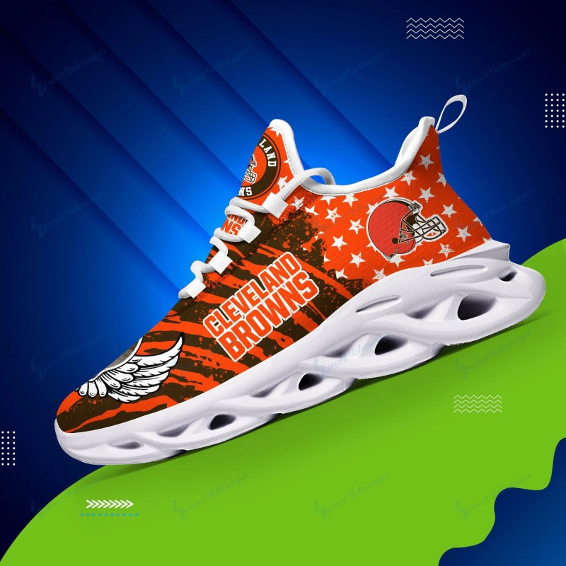 Cleveland Browns Yezy Running Sneakers