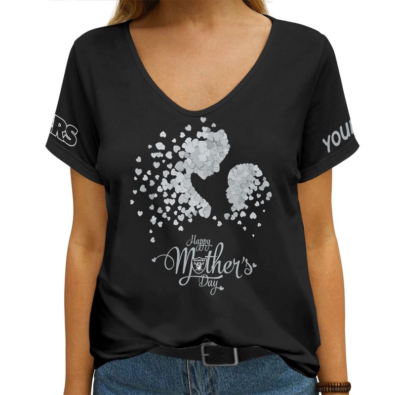 Las Vegas Raiders Women's V Neck T-Shirt