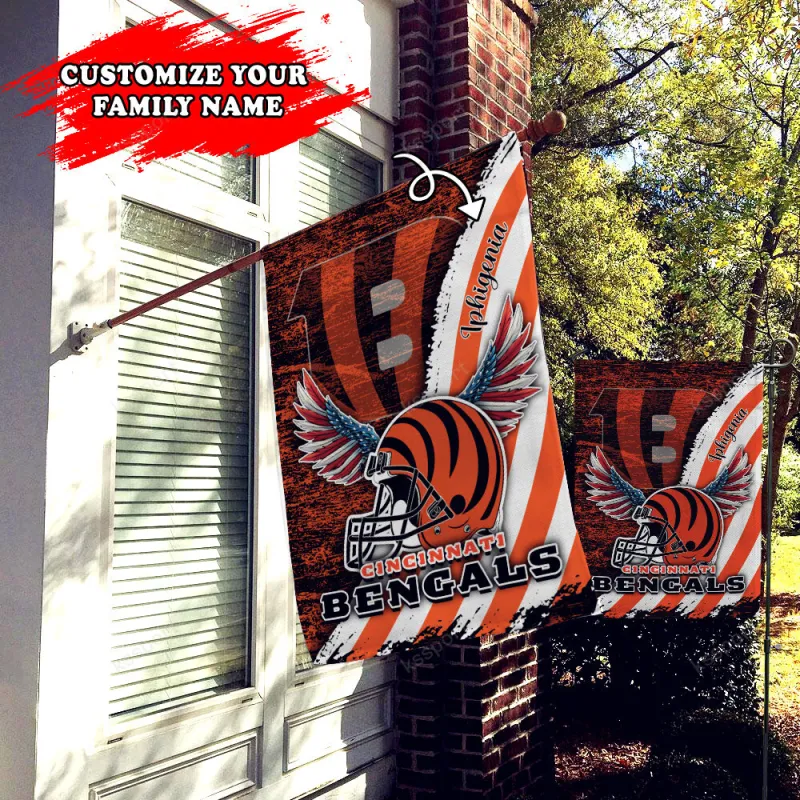 Cincinnati Bengals Personalized Flag