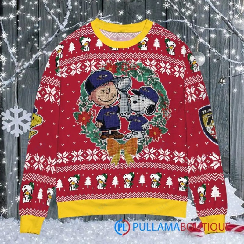 Baltimore Ravens Christmas Sweater Image 2