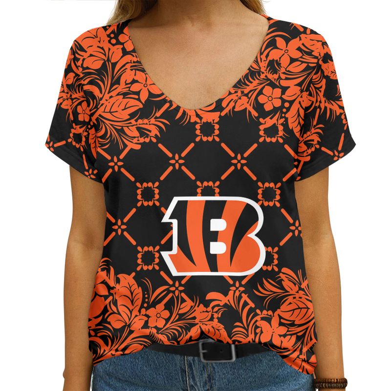 Cincinnati Bengals V-neck Women's T-shirt