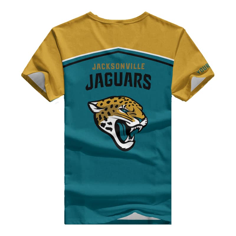 Jacksonville Jaguars Personalized V-neck Women T-shirt - Image 2