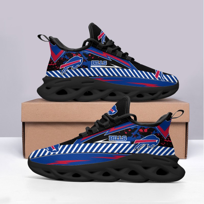 Buffalo Bills Yezy Running Sneakers Side View