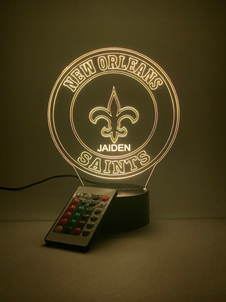 New Orleans Saints 3D Lamp