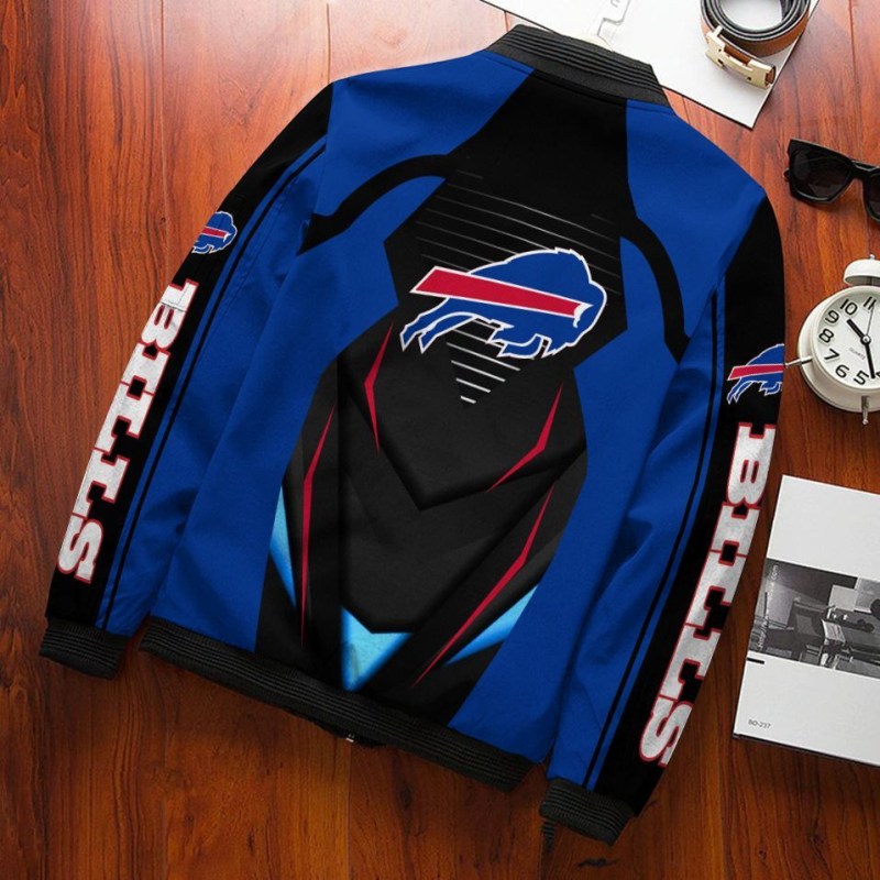 Buffalo Bills Bomber Jacket back view