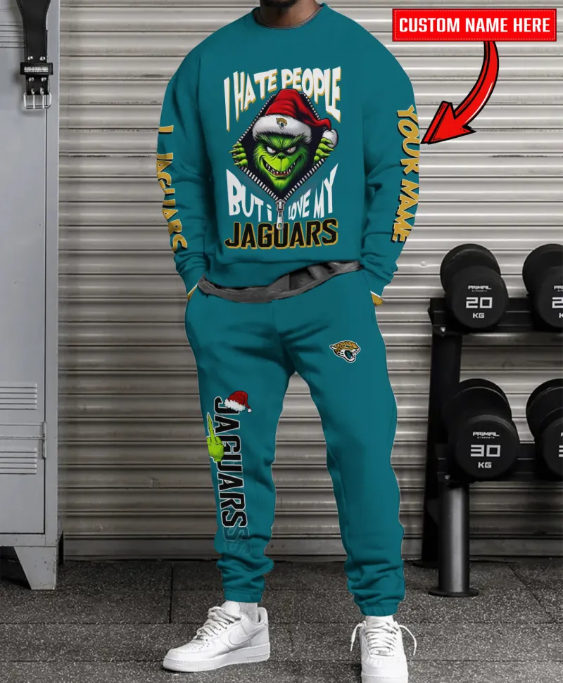 Jacksonville Jaguars Combo Unisex Sweatshirt and Sweatpants Christmas Collection