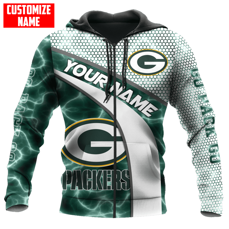 Green Bay Packers Personalized All Over Printed Sweater
