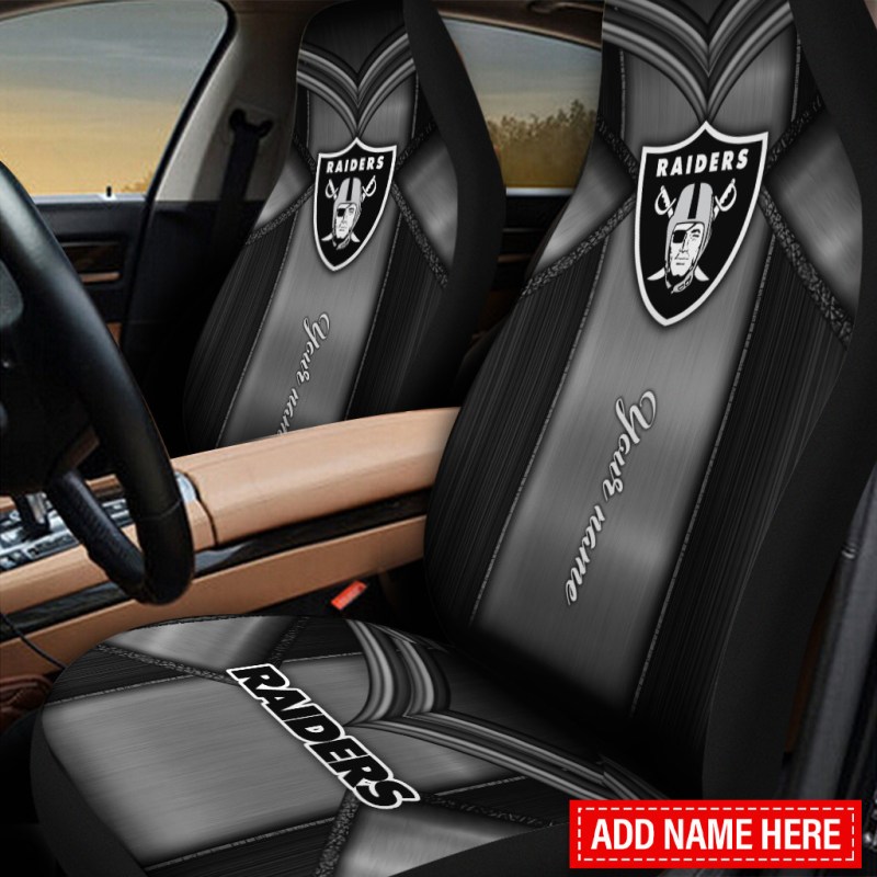 Las Vegas Raiders Personalized Car Seat Covers