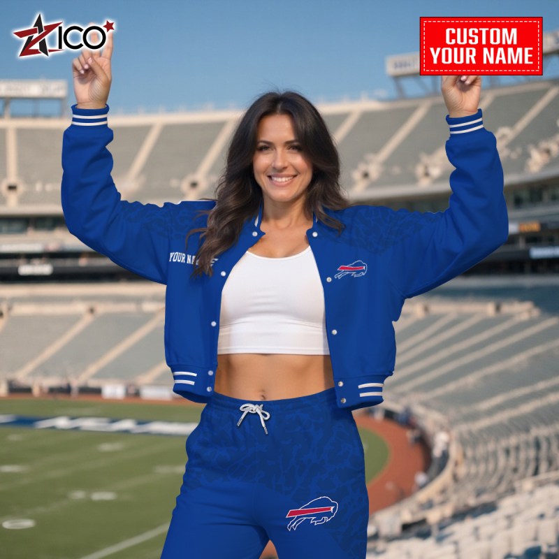 Buffalo Bills Varsity Jacket - Outdoor View 2