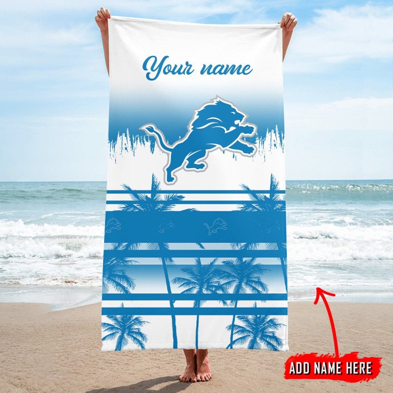 Detroit Lions Beach Towel 1