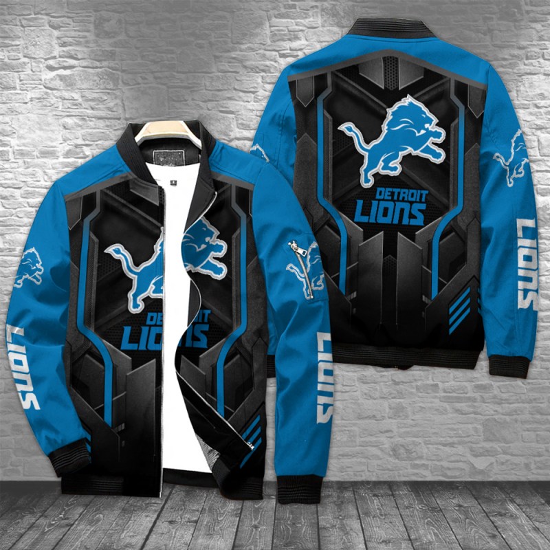 Detroit Lions Bomber Jacket Front