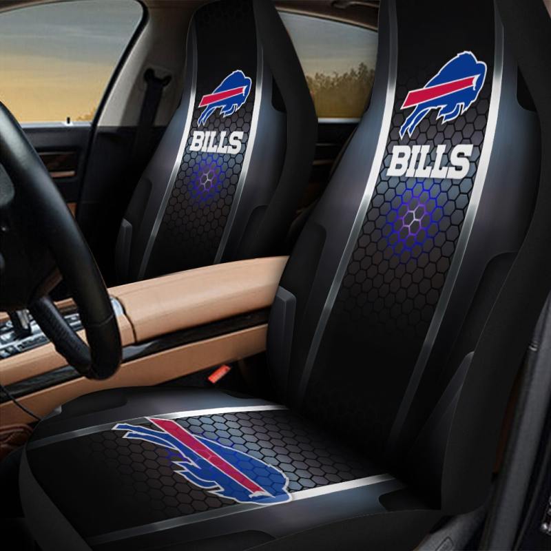 Buffalo Bills Car Seat Cover Mockup 1
