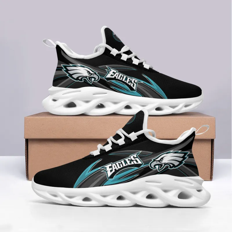 Side View of Philadelphia Eagles Yezy Running Sneakers