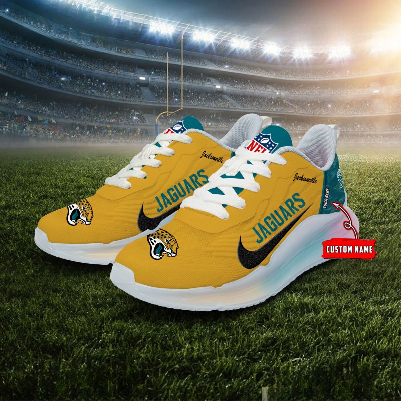 Jacksonville Jaguars Rainbow Cushion Running Shoes