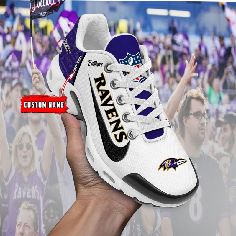 Baltimore Ravens New Personalized T-N Youth Sneakers