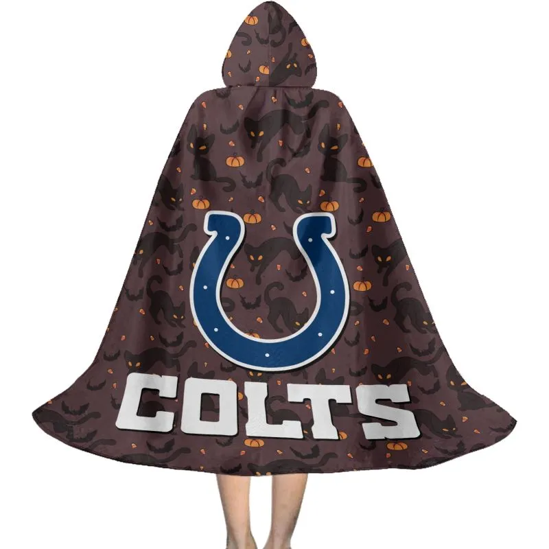 Black Cat Pattern Halloween Cloak