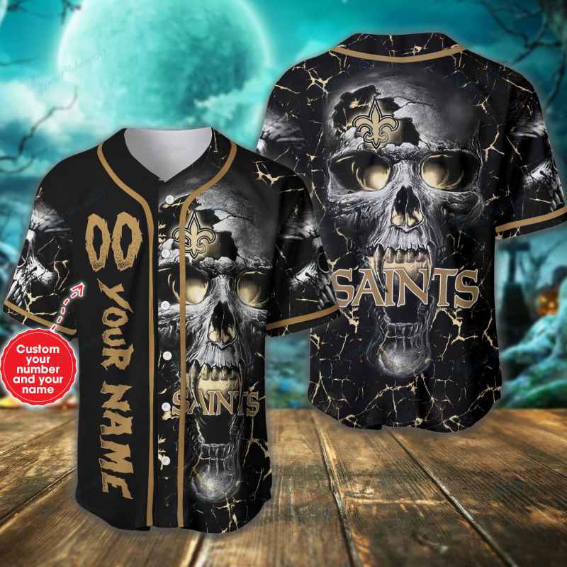 New Orleans Saints Personalized Baseball Jersey