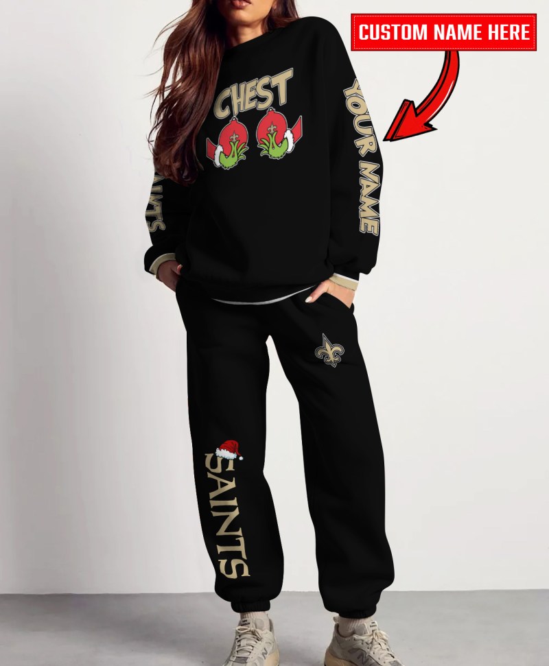 New Orleans Saints Christmas Collection Sweatshirt and Sweatpants