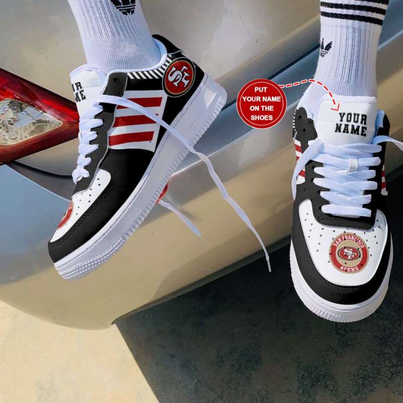 San Francisco 49ers AF1 Shoes Side View