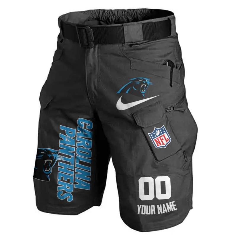 Carolina Panthers Front Pockets Shorts