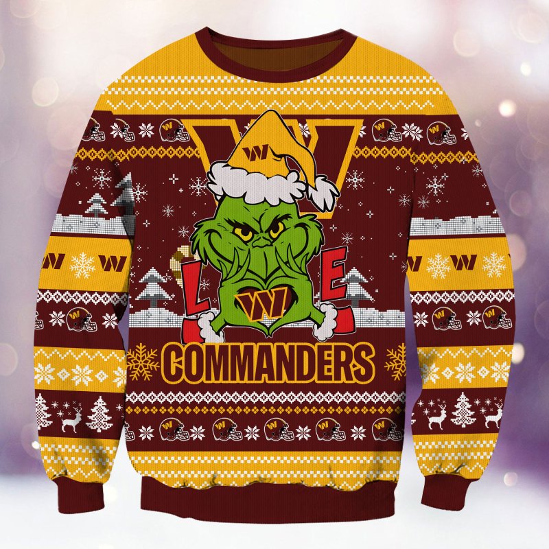 Washington Commanders Ugly Christmas Sweater 3