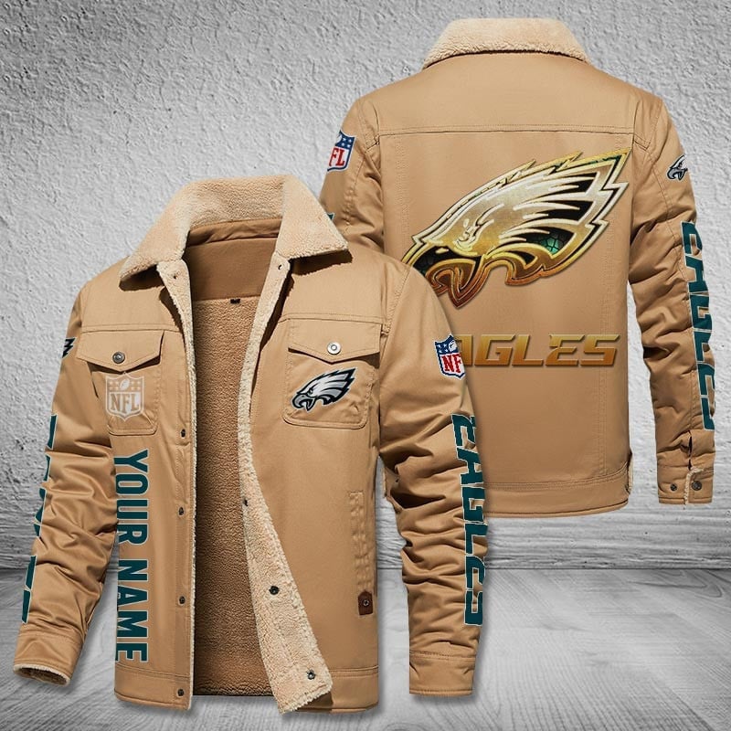 Philadelphia Eagles Bomber Jacket Pockets