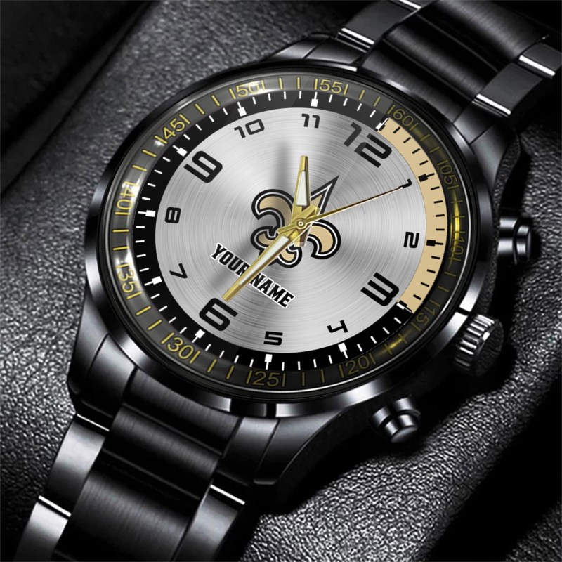 New Orleans Saints Personalized Watch