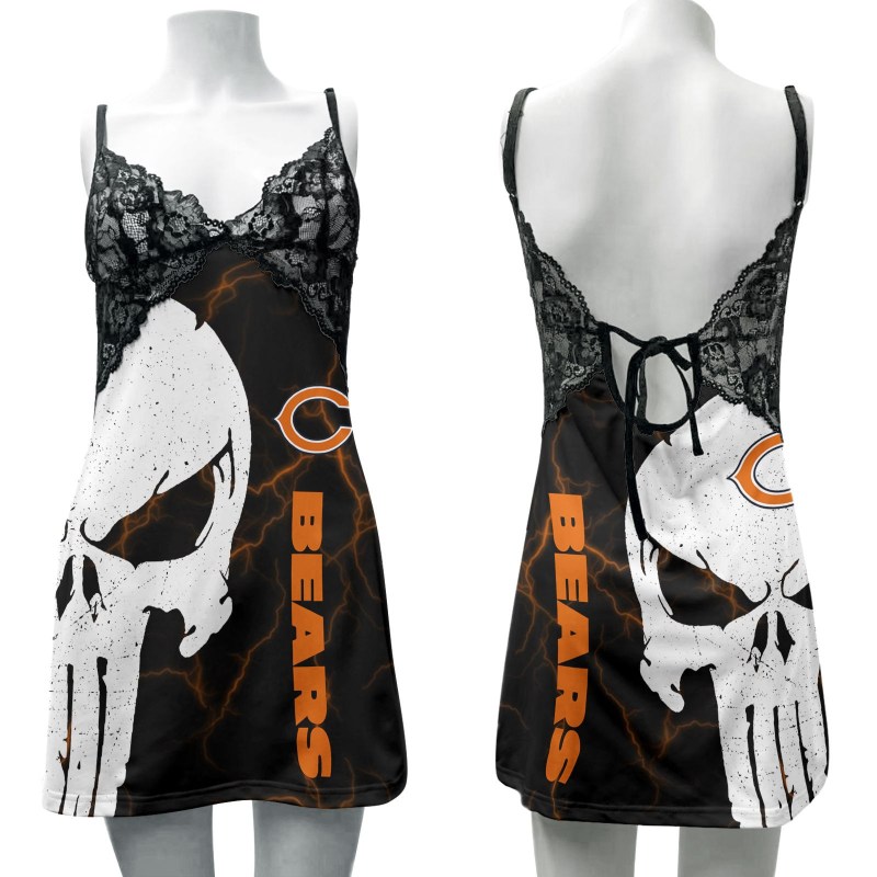 Chicago Bears Slip Dress Front View