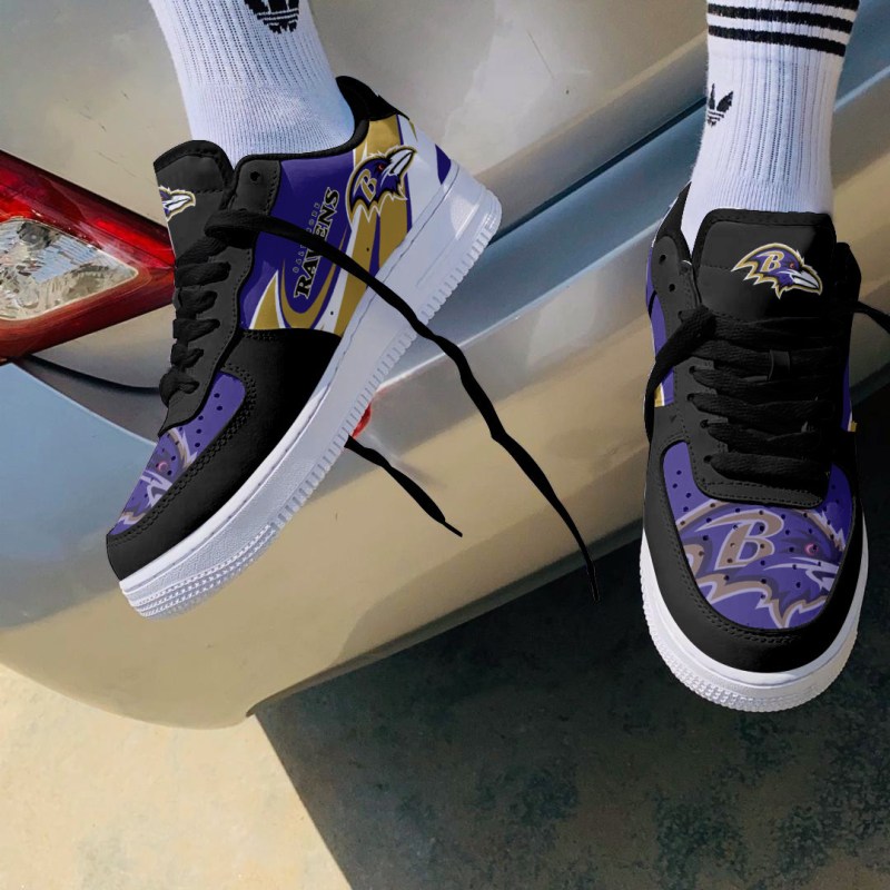 Baltimore Ravens Personalized AF1 Shoes - Image 4