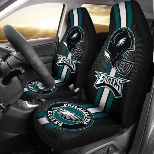 Philadelphia Eagles Car Seat Cover Front View