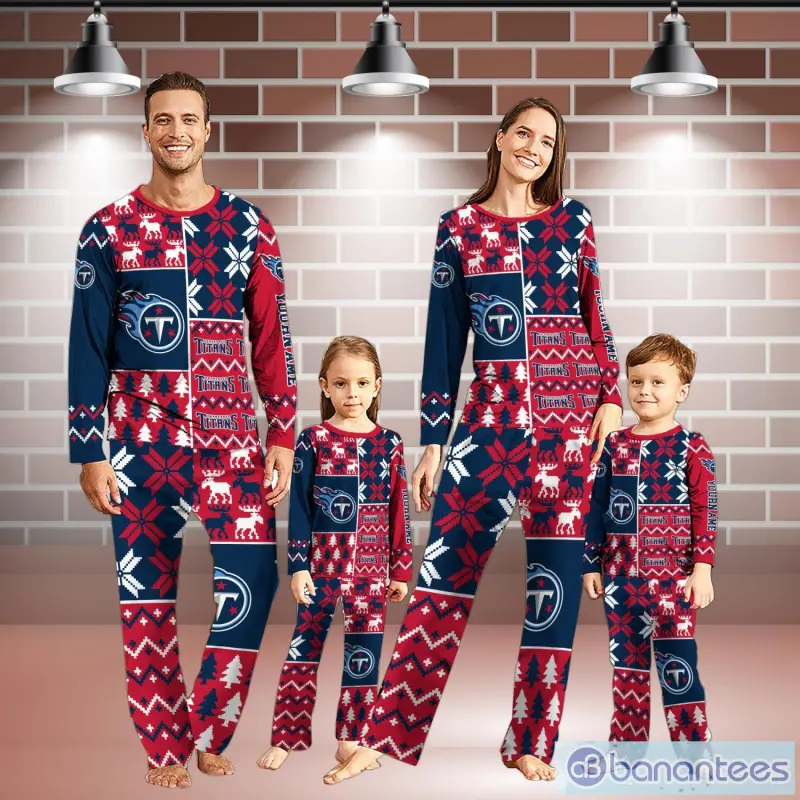 Tennessee Titans Pajamas Christmas Gift For Family