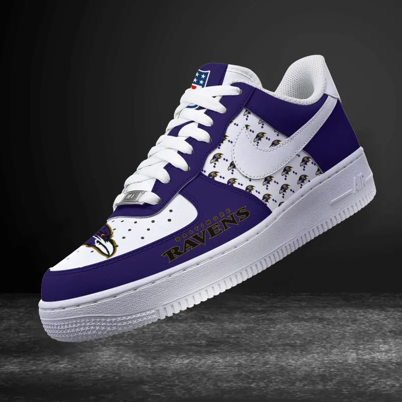 Baltimore Ravens Sneakers Close-Up