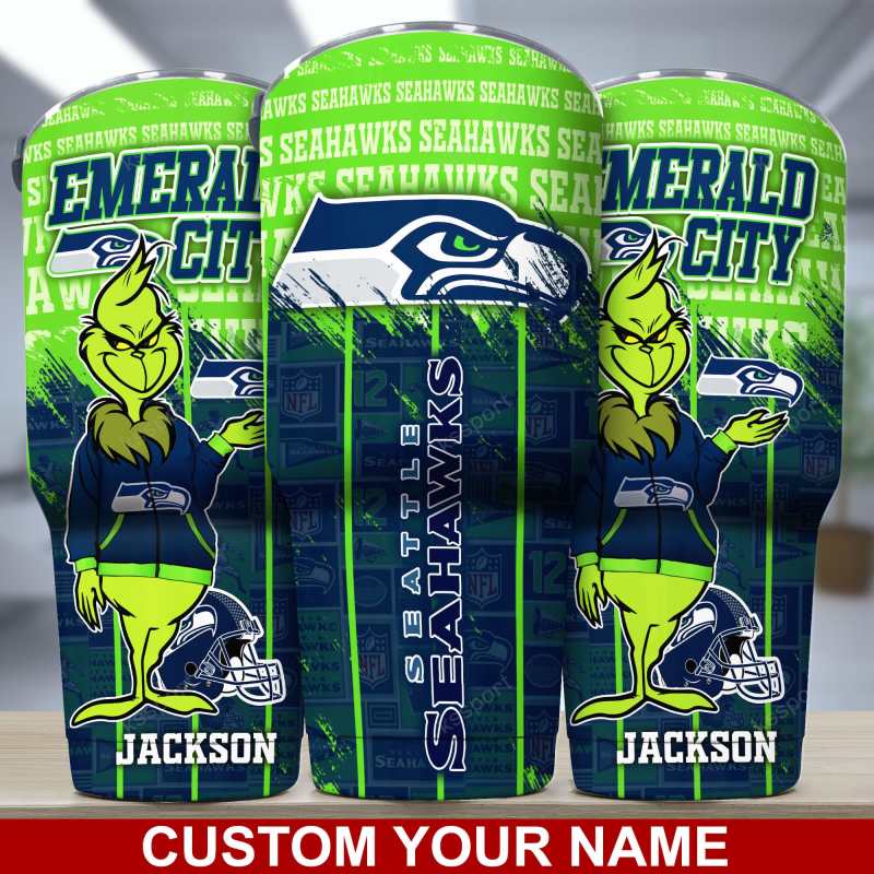 Seattle Seahawks Personalized Tumbler